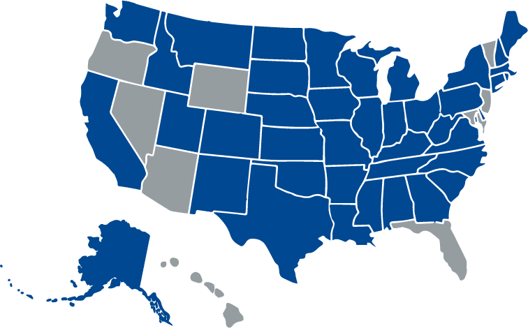 UCR Exempt States Map UCR gov Registration States